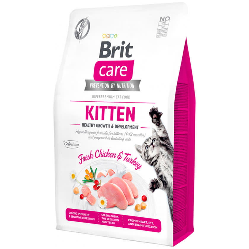 Brit Care Hypoallergenic Kitten Fresh Checken Y Turkey (1-12 Meses) 2KG